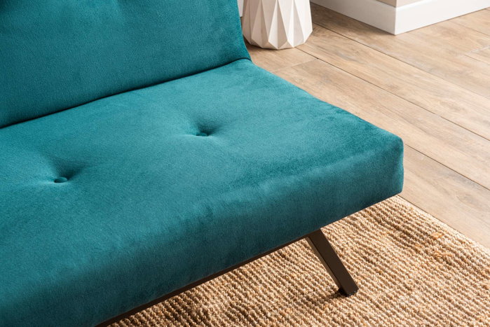 Atelier Del Sofa Zola - Sofá-Cama de 3 Plazas Verde Petróleo Atelier Del Sofa Zola - Sofá-Cama de 3 Plazas Verde Petróleo